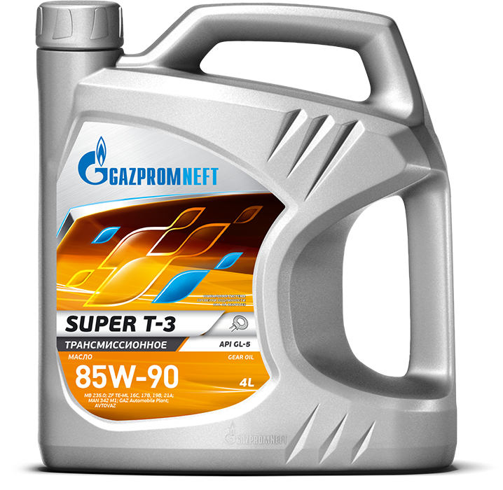 Трансмиссионное масло Gazpromneft Super T-3 85W90, 4л